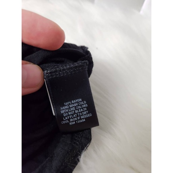 Torrid Womens Peasant Blouse Black Aztec Short Sleeve Flutter Boho Plus 1X - Picture 6 of 6